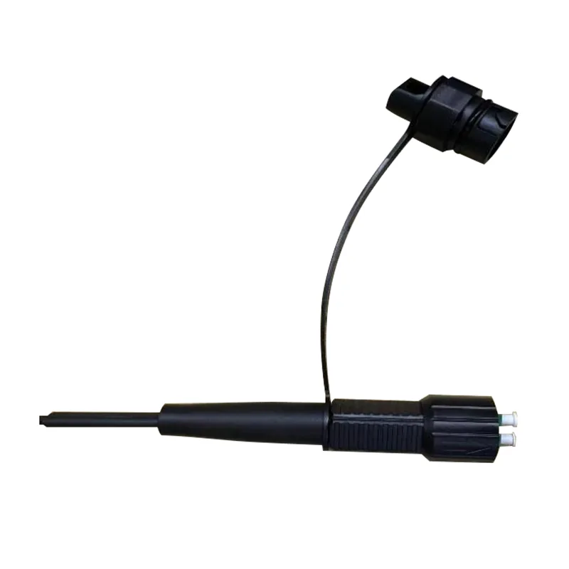 Tvíhliða LC/UPC vatnsheldur kringlótt snúru ljósleiðara (Accord Mini DLC tengi)