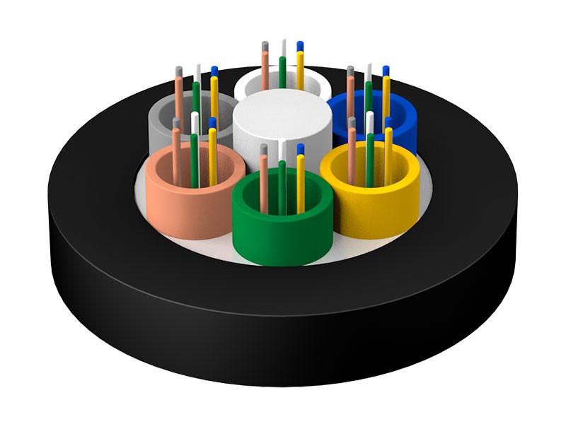 Laus jakka, strandaður málmlaus styrktur kjarni Óbrynjuður logavarnarlegur sjónstrengur GYFTZY