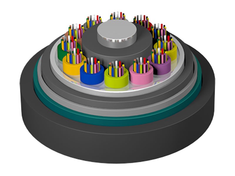 Laust rör Strandað Styrkt kjarna Brynvarið logavarnarefni ljósleiðarakapall GYTZA53